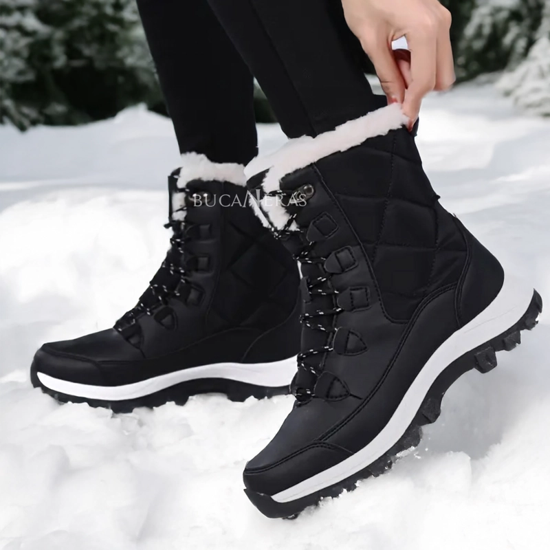 BOTIN NIEVE Y LLUVIA - BOTAS FORRADAS EN CHIPORRO - 8