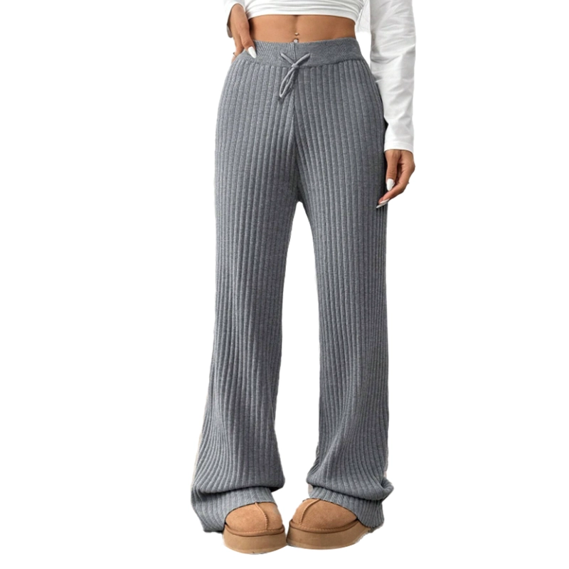 PANTALON PREMIUM LANILLA TEJIDO PALAZZO ELASTICADO WIDE LEG TIRO ALTO - 4