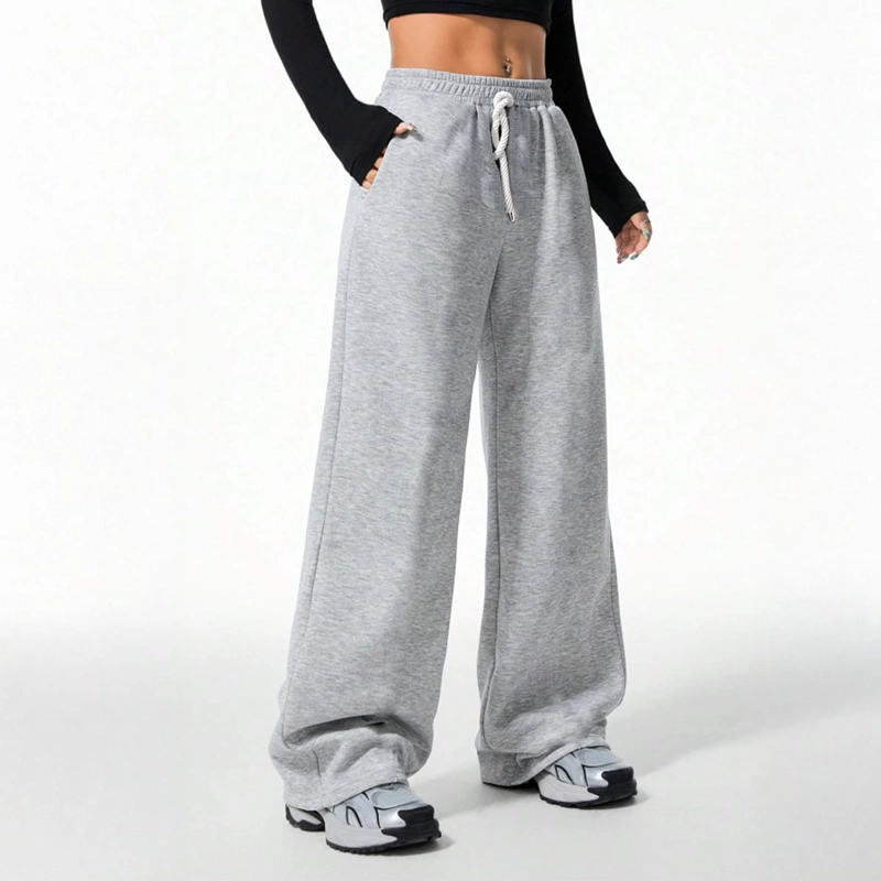 PANTALON BUZO ALGODON TE RMICO FORRADO EN CHIPORRO PALAZZO - 2