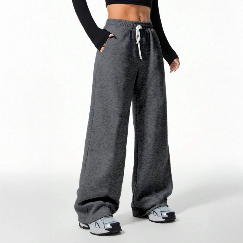 PANTALON BUZO ALGODON TE RMICO FORRADO EN CHIPORRO PALAZZO - 3