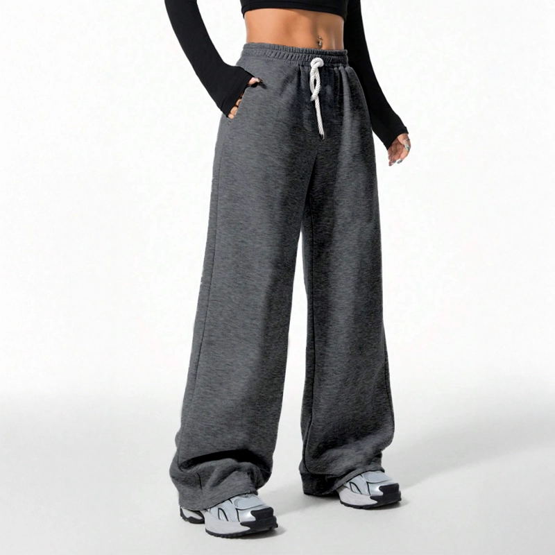 PANTALON BUZO ALGODON TE RMICO FORRADO EN CHIPORRO PALAZZO - 3