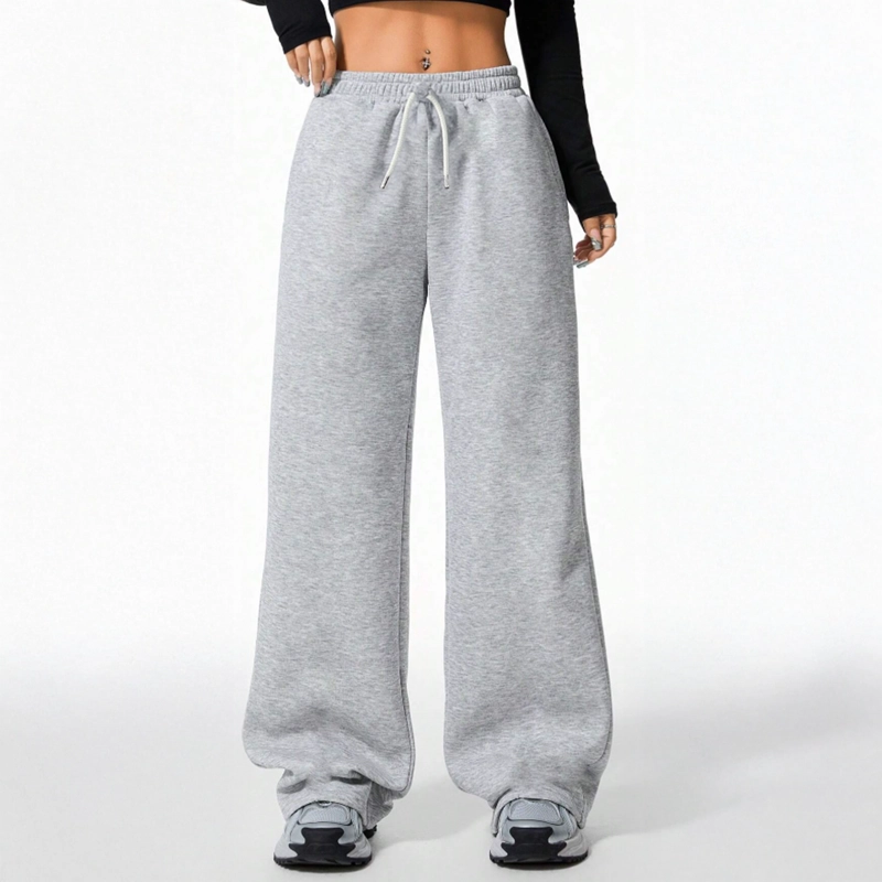 PANTALON BUZO ALGODON TE RMICO FORRADO EN CHIPORRO PALAZZO - 3