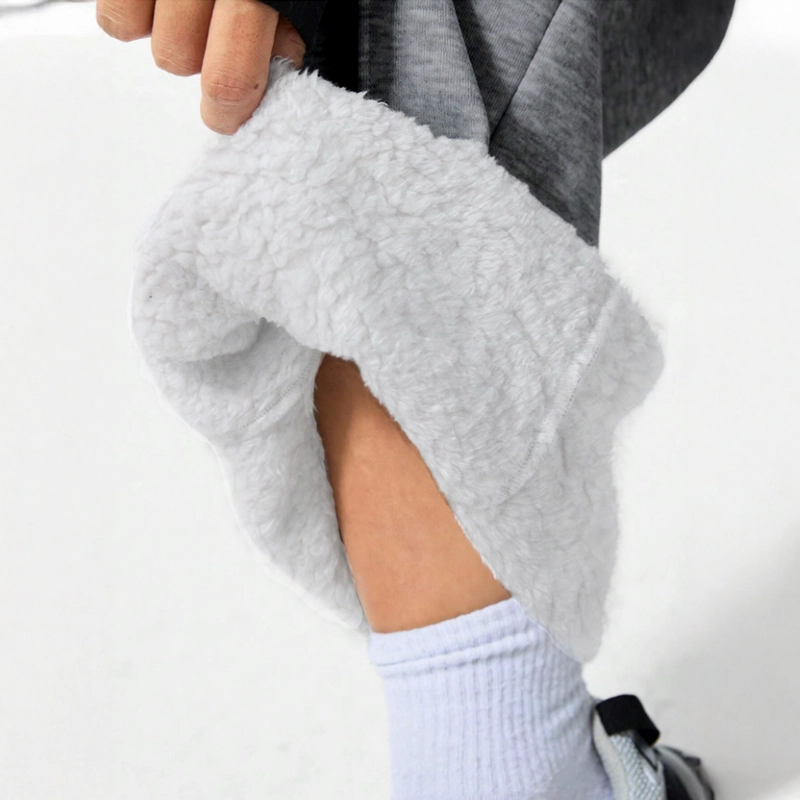 PANTALON BUZO ALGODON TE RMICO FORRADO EN CHIPORRO PALAZZO - 6