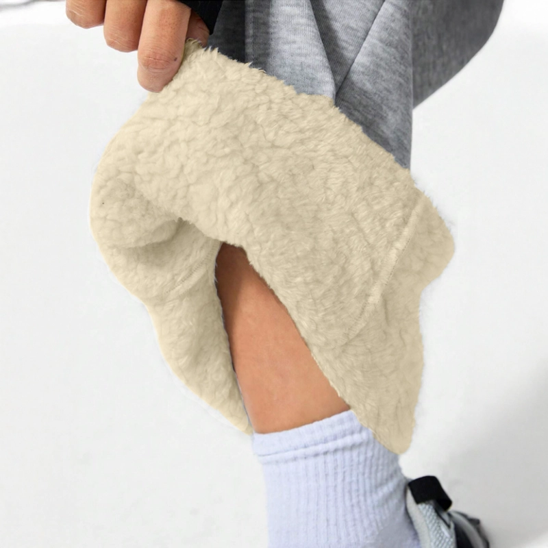 PANTALON BUZO ALGODON TE RMICO FORRADO EN CHIPORRO PALAZZO - 6