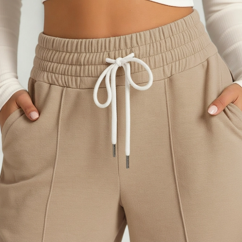 PANTALON BUZO VERANO ALGODON PALAZZO PRETINA ANCHA ELASTICADOS WIDE LEG - 9