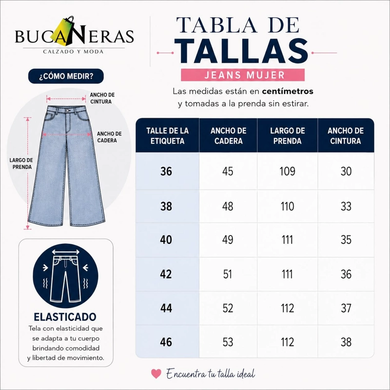 JEANS WIDE LEG PALAZZO ELASTICADO TIRO ALTO PUSH UP OVERSIZE - 10