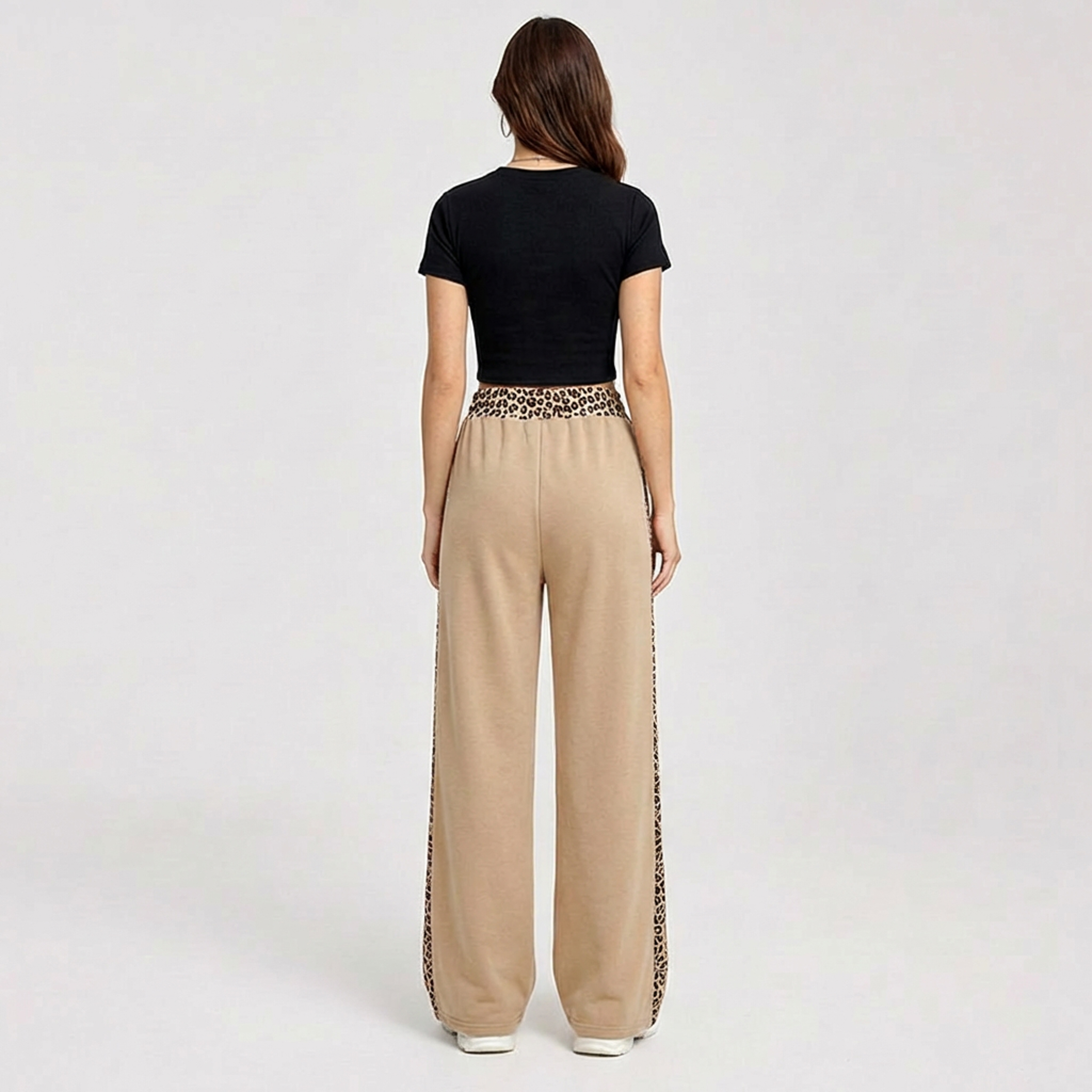 PANTALON PALAZZO BUZO ALGODON ANIMAL PRINT OVERSIZE ELASTICADOS WIDE LEG - 7