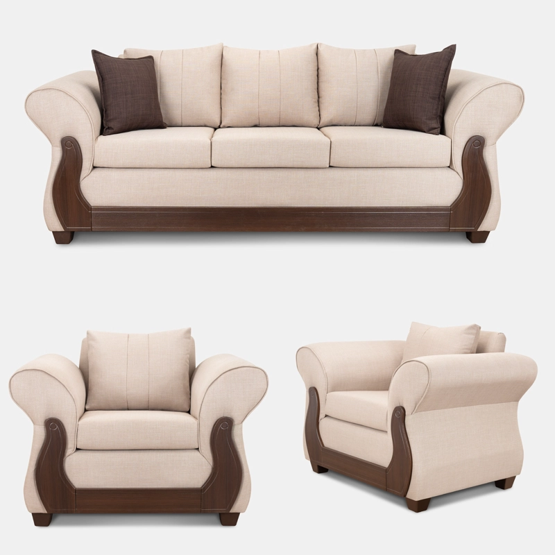 JUEGO LIVING RUZAM MOBEL TOKIO 3-1-1 BEIGE - 2