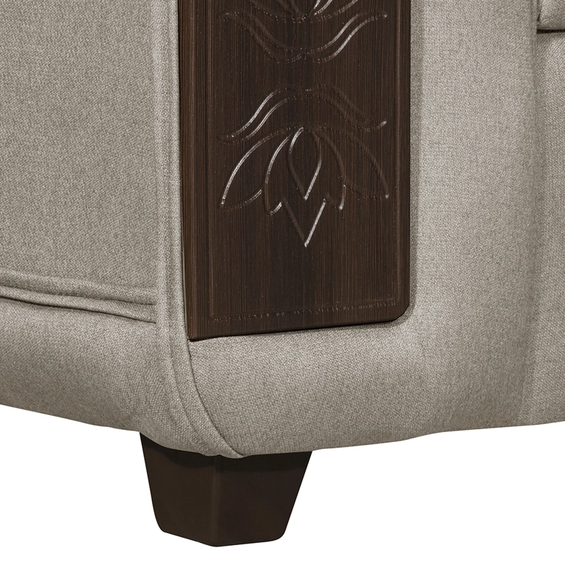 SECCIONAL RUZAM MOBEL MILANO 5 CUERPOS LINO BEIGE - 4