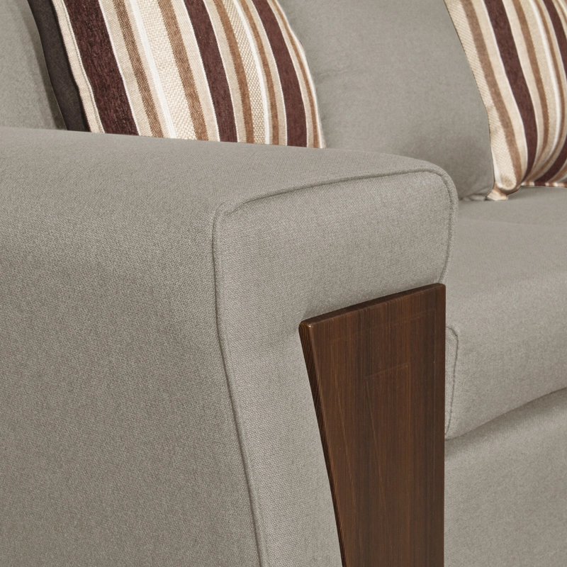 SECCIONAL RUZAM MOBEL CRETA 5 CUERPOS LINO BEIGE - 2