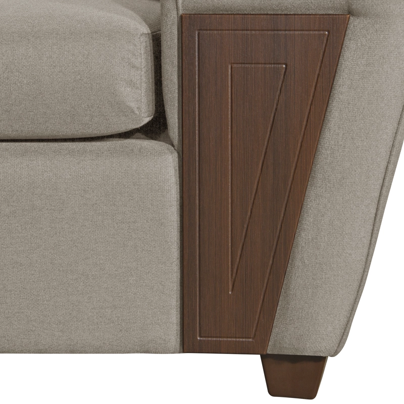 SECCIONAL RUZAM MOBEL CRETA 5 CUERPOS LINO BEIGE - 4