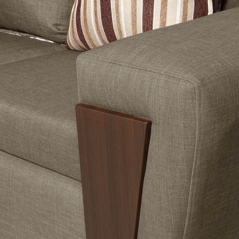 SECCIONAL RUZAM MOBEL CRETA 5 CUERPOS LINO BEIGE - 5