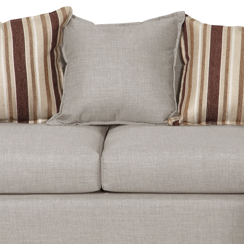 SECCIONAL RUZAM MOBEL BEGOÑA 5 CUERPOS LINO BEIGE - 4