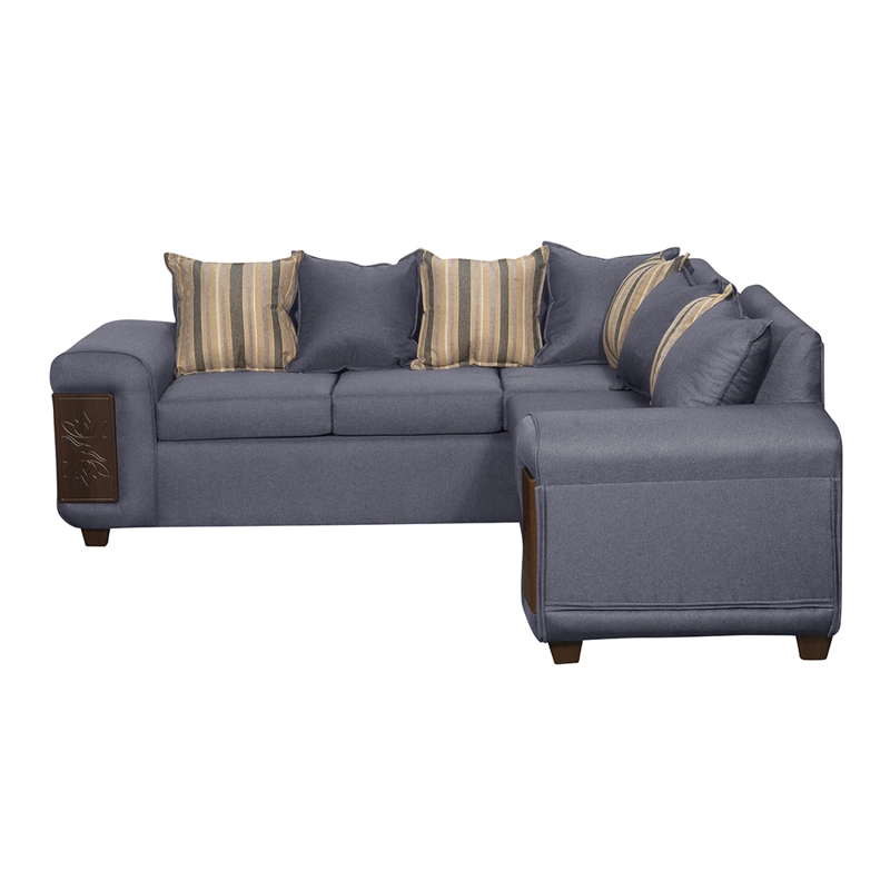 SECCIONAL RUZAM MOBEL MILANO 5 CUERPOS LINO GRIS - 2