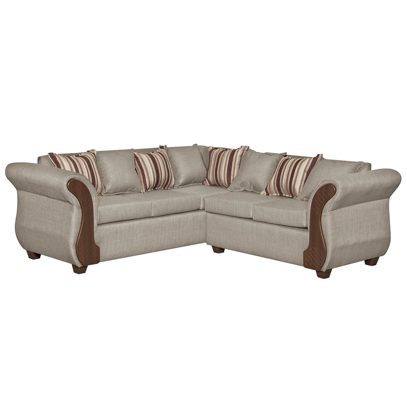 SECCIONAL RUZAM MOBEL MARSELLA 5 CUERPOS LINO BEIGE - 1
