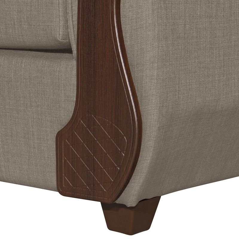 SECCIONAL RUZAM MOBEL MARSELLA 5 CUERPOS LINO BEIGE - 4
