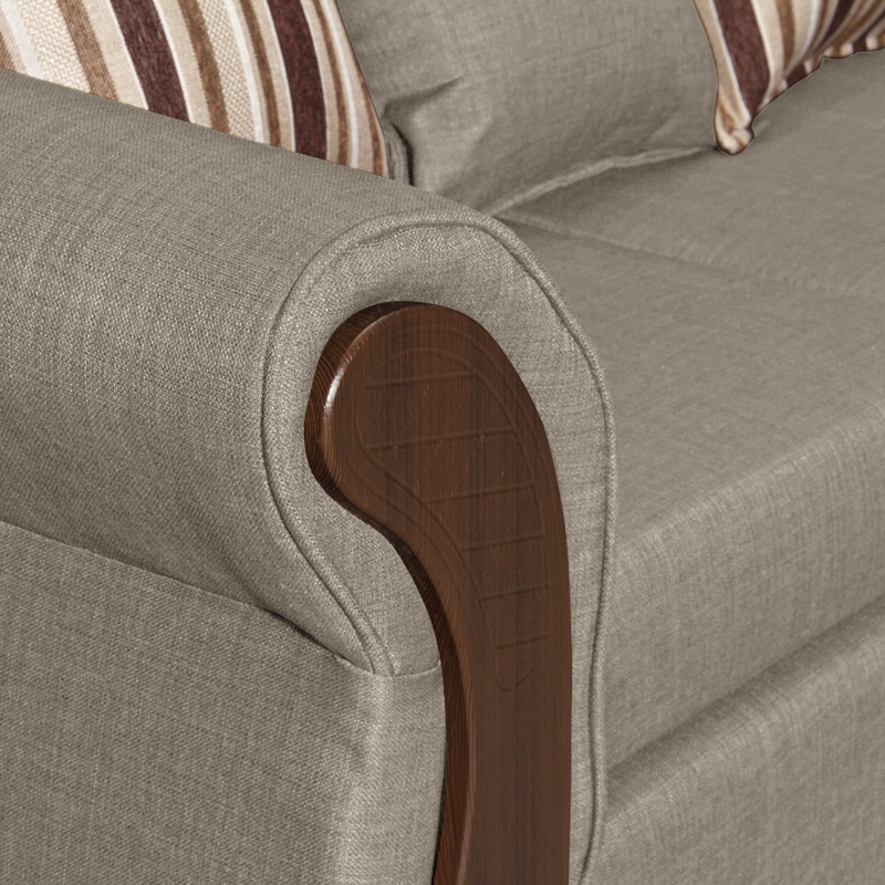 SECCIONAL RUZAM MOBEL MARSELLA 5 CUERPOS LINO BEIGE - 6