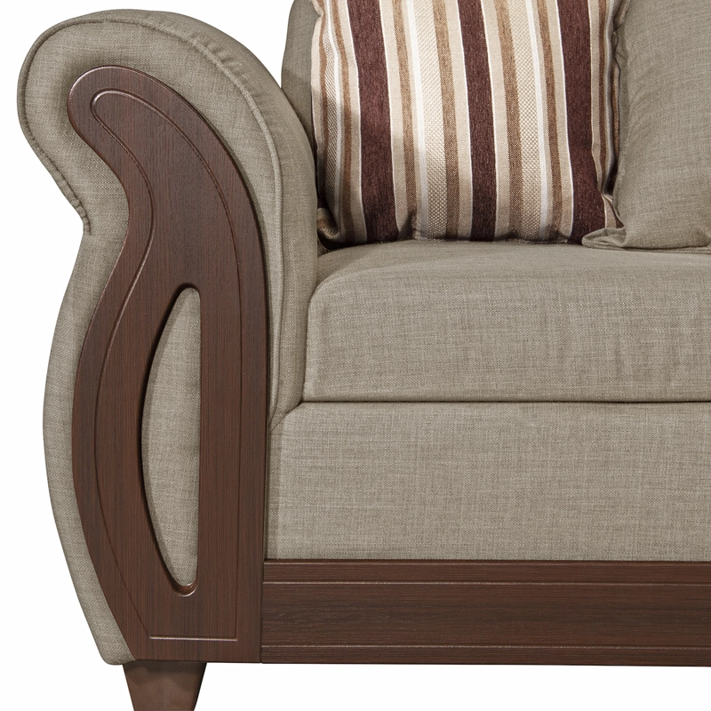 SECCIONAL RUZAM MOBEL ISIDORA 5 CUERPOS LINO BEIGE - 3