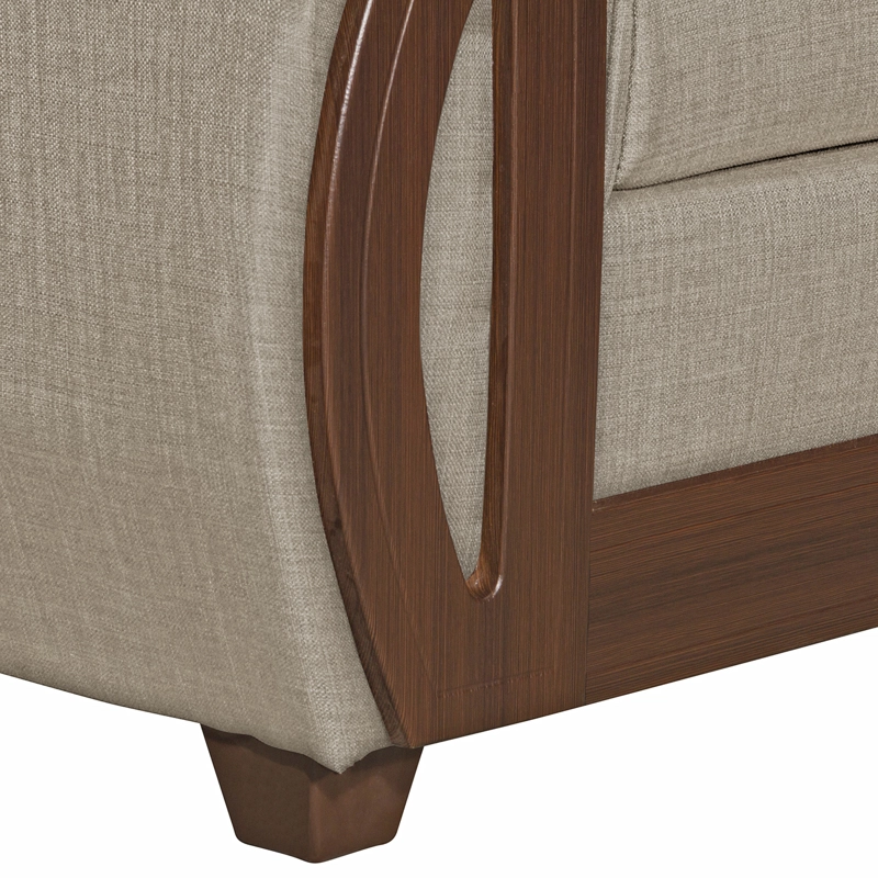 SECCIONAL RUZAM MOBEL ISIDORA 5 CUERPOS LINO BEIGE - 5