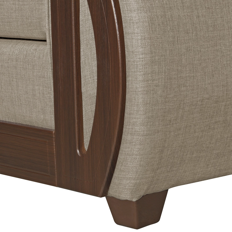 SECCIONAL RUZAM MOBEL ISIDORA 5 CUERPOS LINO BEIGE - 6