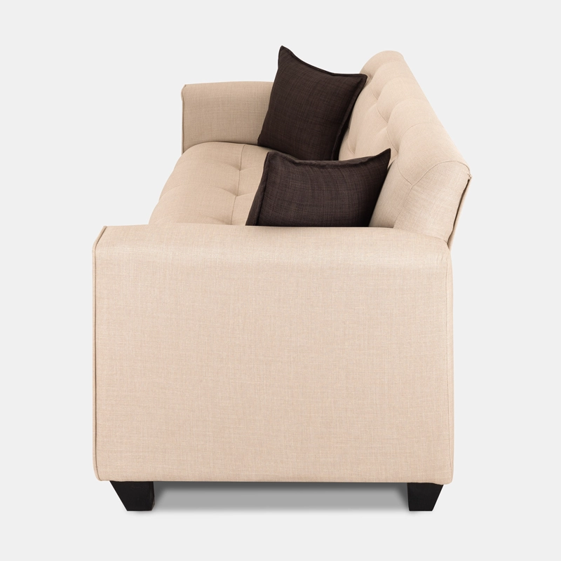 SOFÁ RUZAM MOBEL URBANO 3 CUERPOS LINO BEIGE - 5