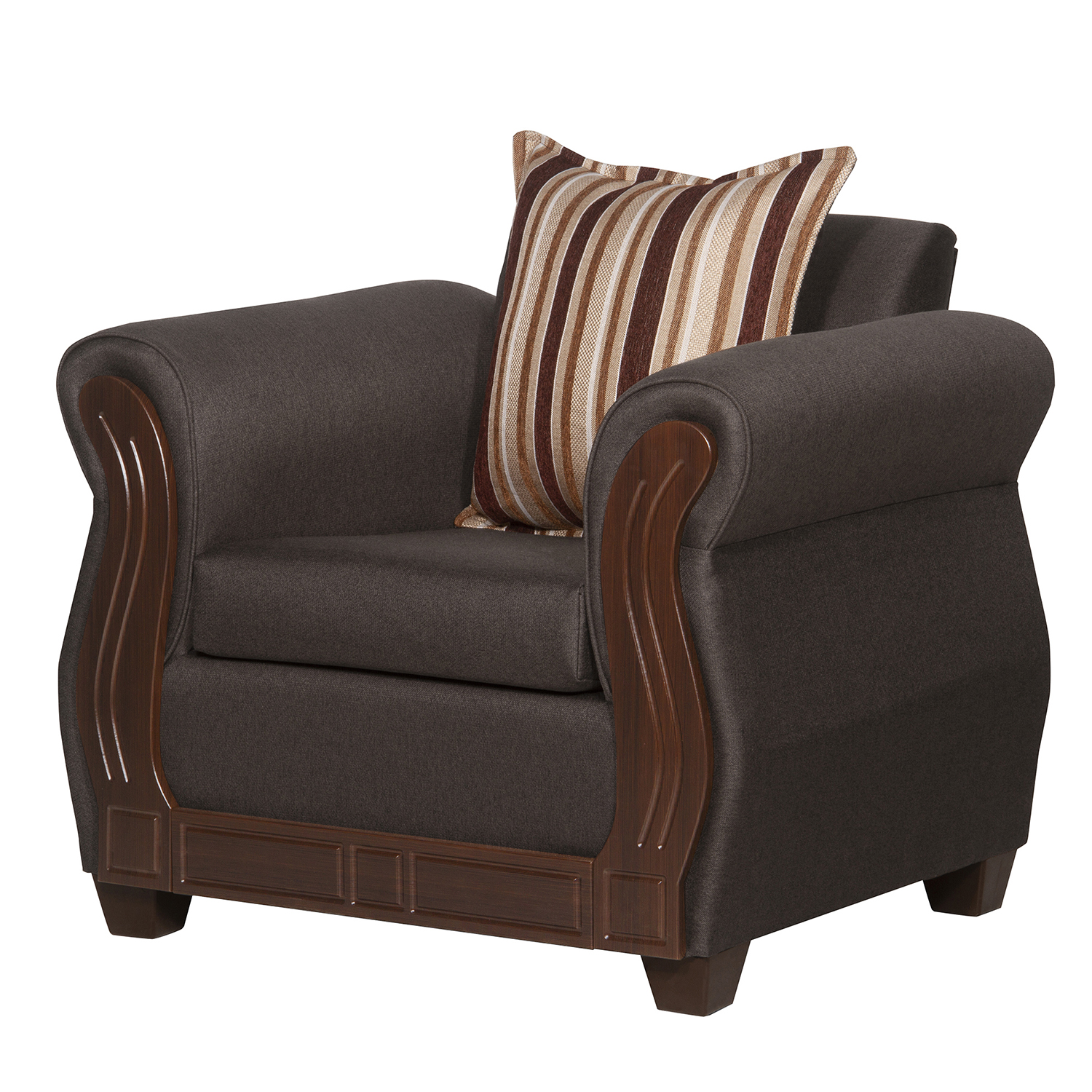 JUEGO LIVING RUZAM MOBEL ATENAS 3 1 1 CAFÉ - 10