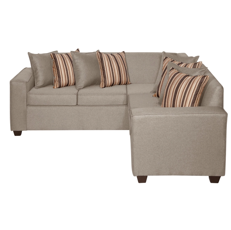 SECCIONAL RUZAM MOBEL ROSES 5 CUERPOS LINO BEIGE - 2