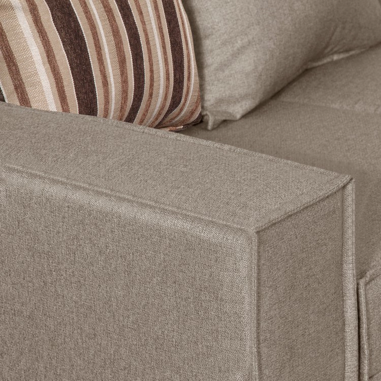 SECCIONAL RUZAM MOBEL ROSES 5 CUERPOS LINO BEIGE - 4