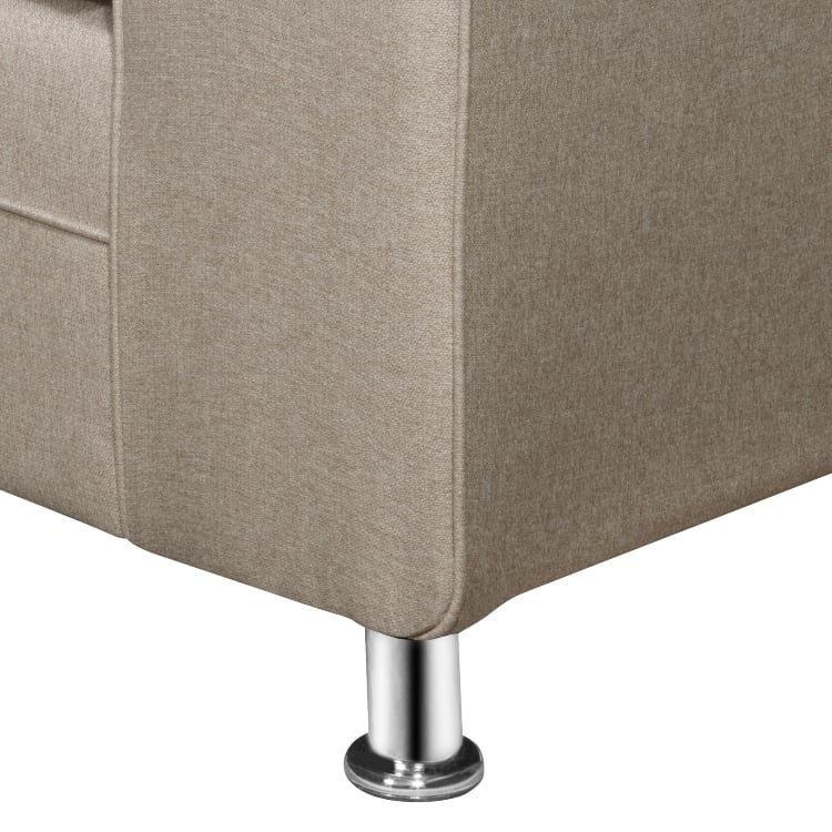 SOFÁ RUZAM MOBEL LEGEND 3 CUERPOS LINO BEIGE + 2 POUF - 5