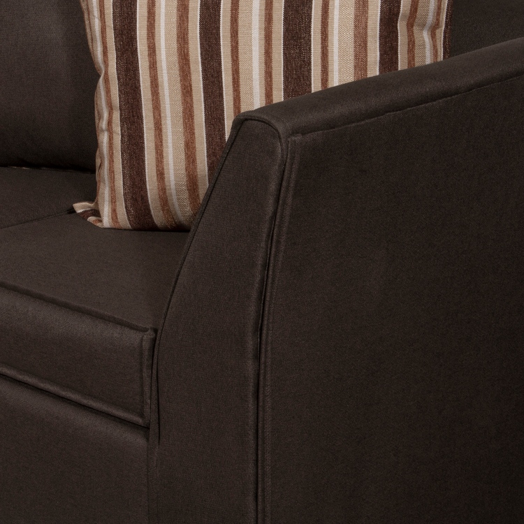 SOFÁ RUZAM MOBEL DIVEAN 3 CUERPOS LINO CAFÉ SOFA - 5