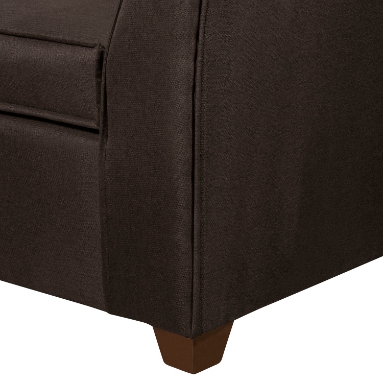 SOFÁ RUZAM MOBEL DIVEAN 3 CUERPOS LINO CAFÉ SOFA - 6