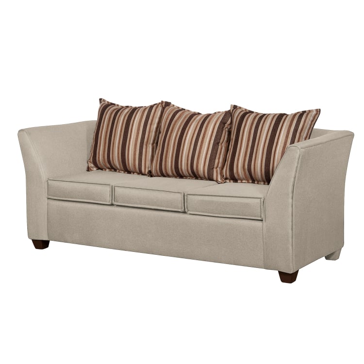 SOFÁ RUZAM MOBEL DIVEAN 3 CUERPOS LINO BEIGE - 3