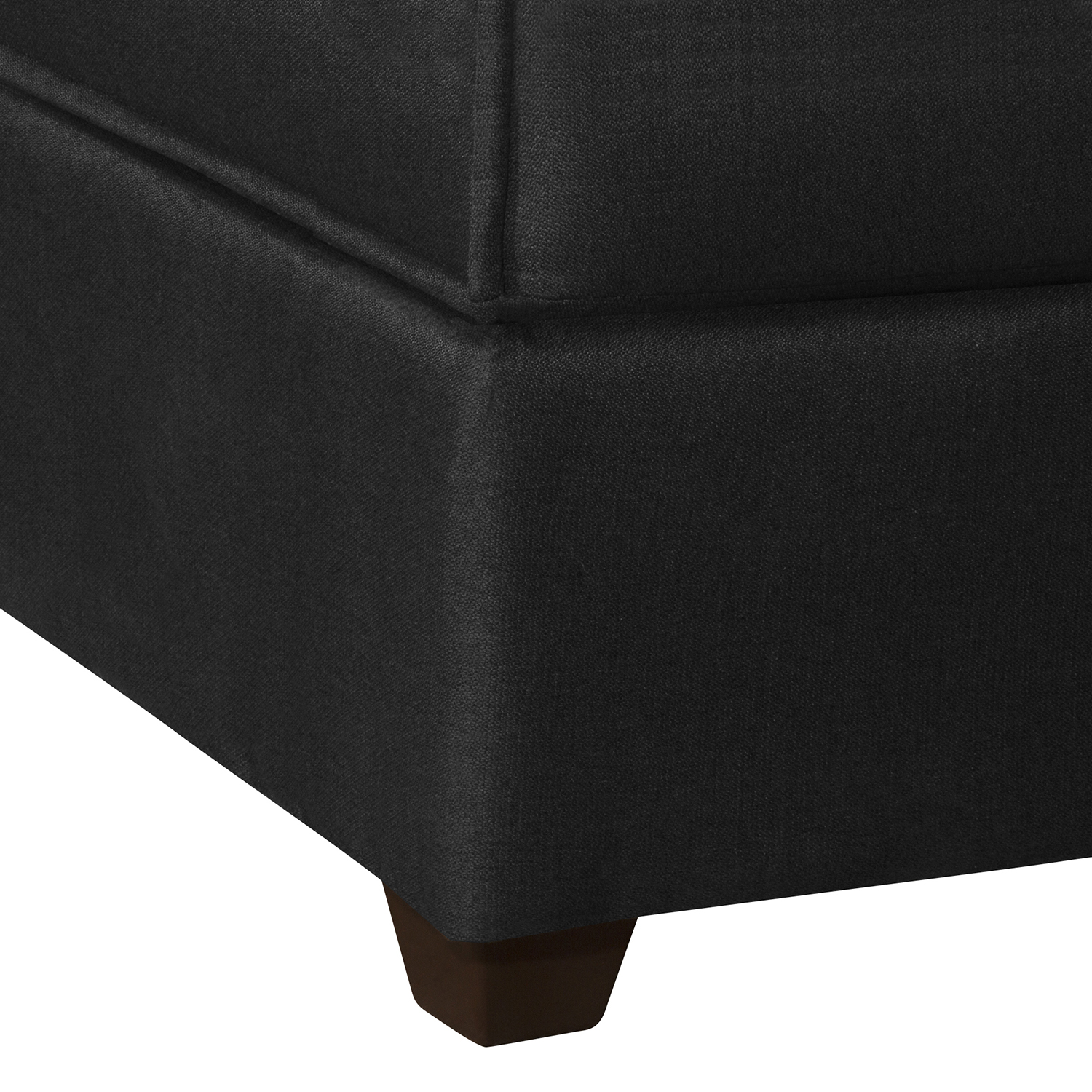 SECCIONAL RUZAM MOBEL DIVEAN 5 CUERPOS LINO NEGRO - 6