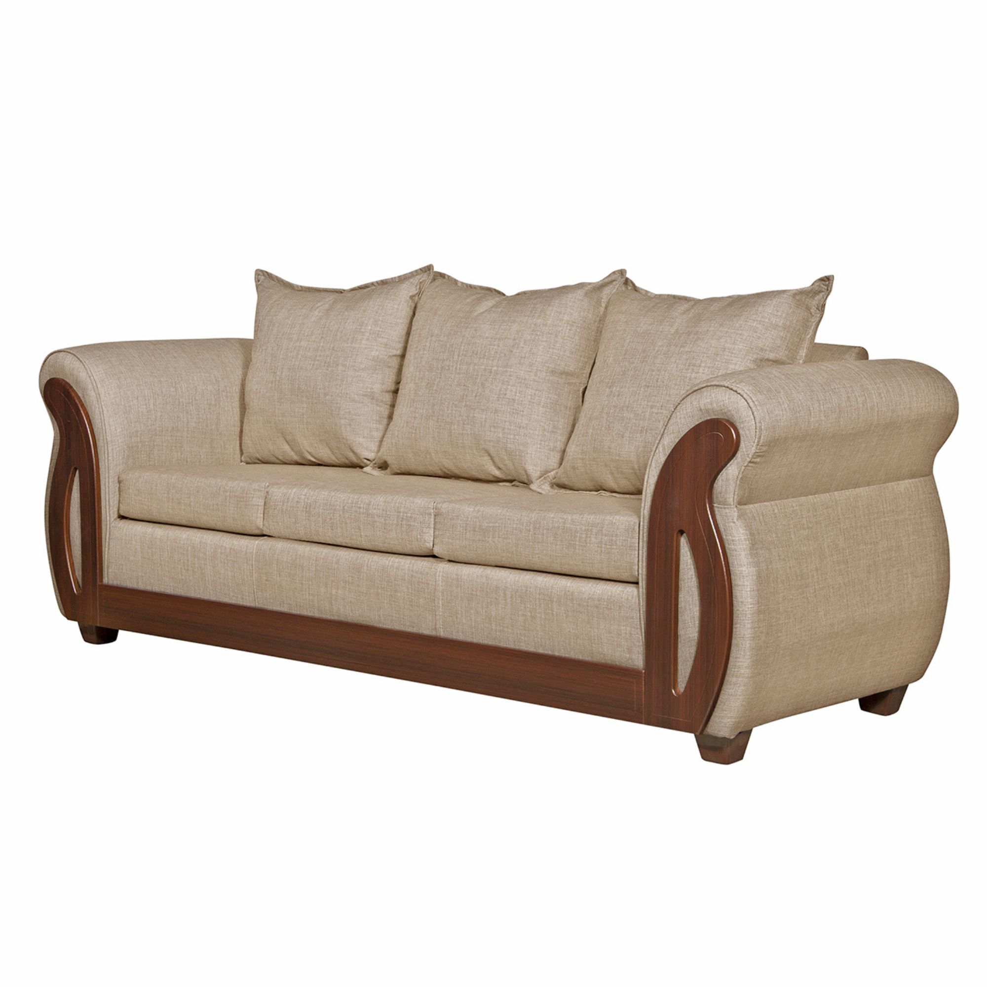 JUEGO LIVING RUZAM MOBEL ISIDORA 5 CUERPOS LINO BEIGE 3-2 - 3