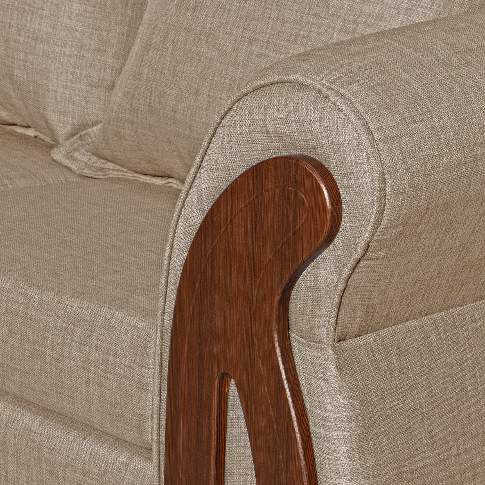 JUEGO LIVING RUZAM MOBEL ISIDORA 5 CUERPOS LINO BEIGE 3-2 - 4