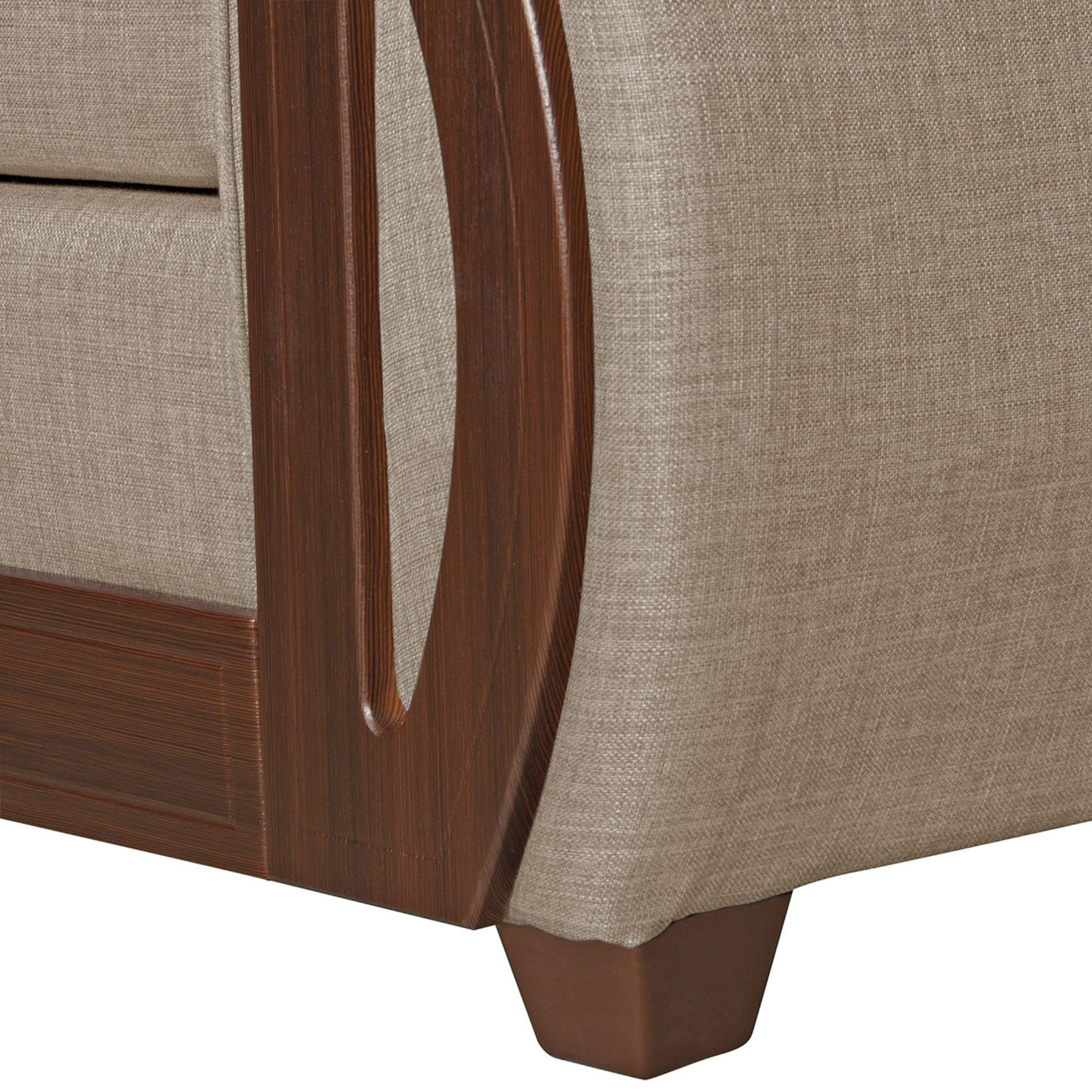 JUEGO LIVING RUZAM MOBEL ISIDORA 5 CUERPOS LINO BEIGE 3-2 - 5