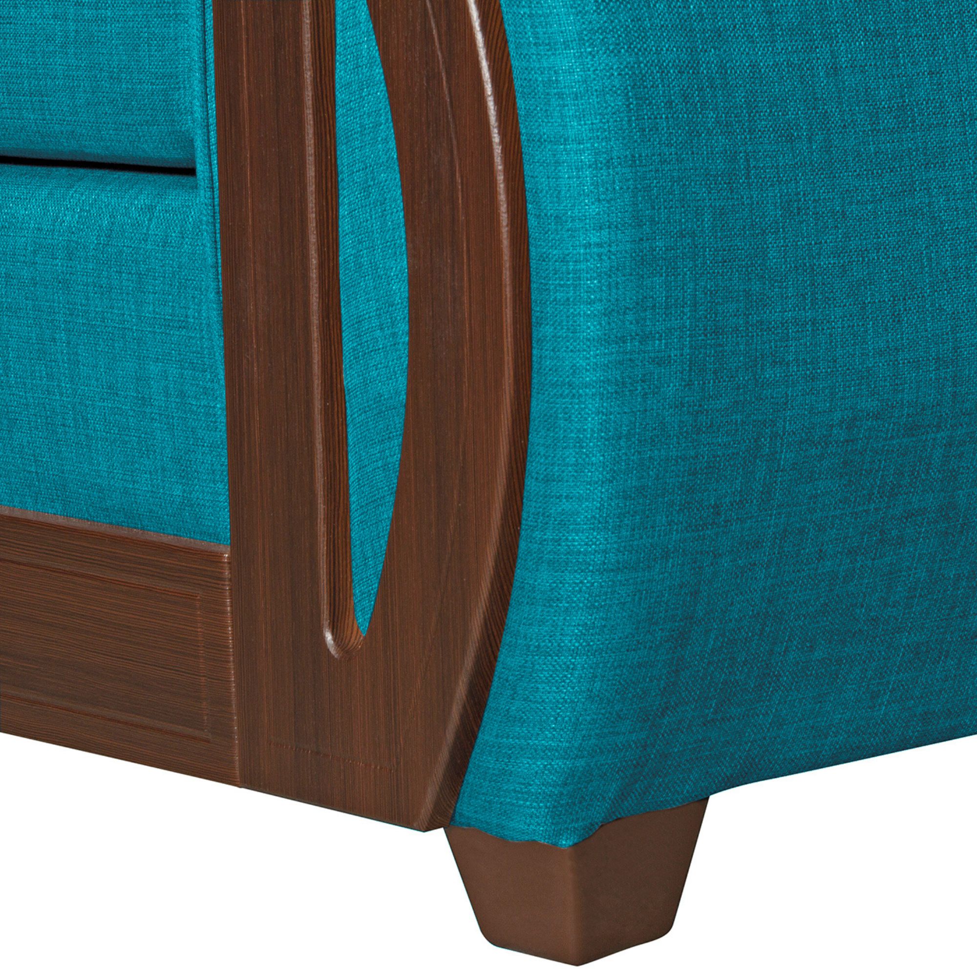 JUEGO LIVING RUZAM MOBEL ISIDORA 5 CUERPOS LINO TURQUESA 3-2 - 5