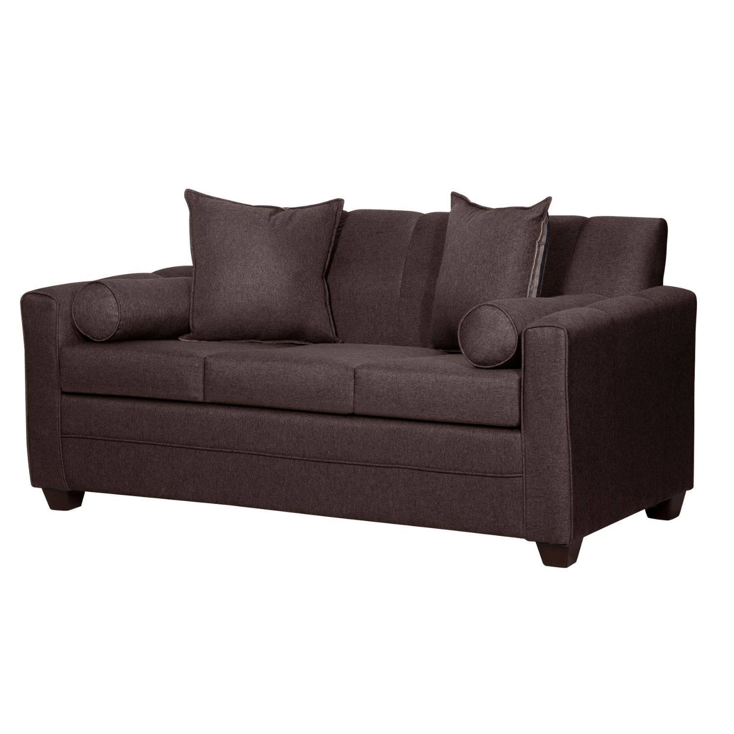 SOFÁ RUZAM MOBEL LULU 3 CUERPOS LINO CAFÉ SOFA - 3