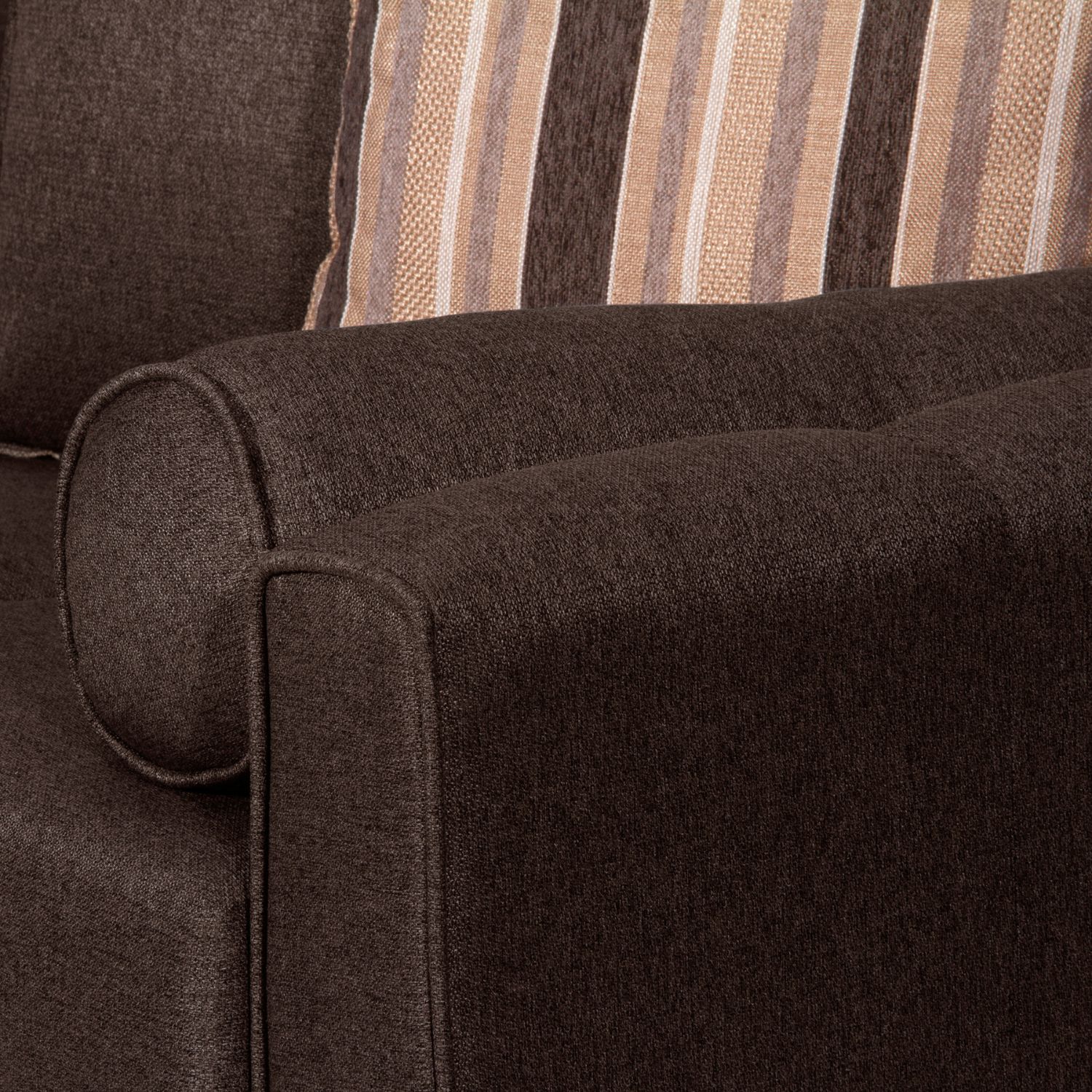 SOFÁ RUZAM MOBEL LULU 3 CUERPOS LINO CAFÉ SOFA - 4