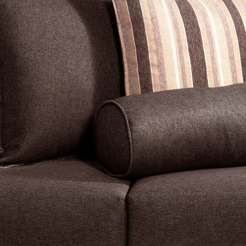SOFÁ RUZAM MOBEL LULU 3 CUERPOS LINO CAFÉ SOFA - 5