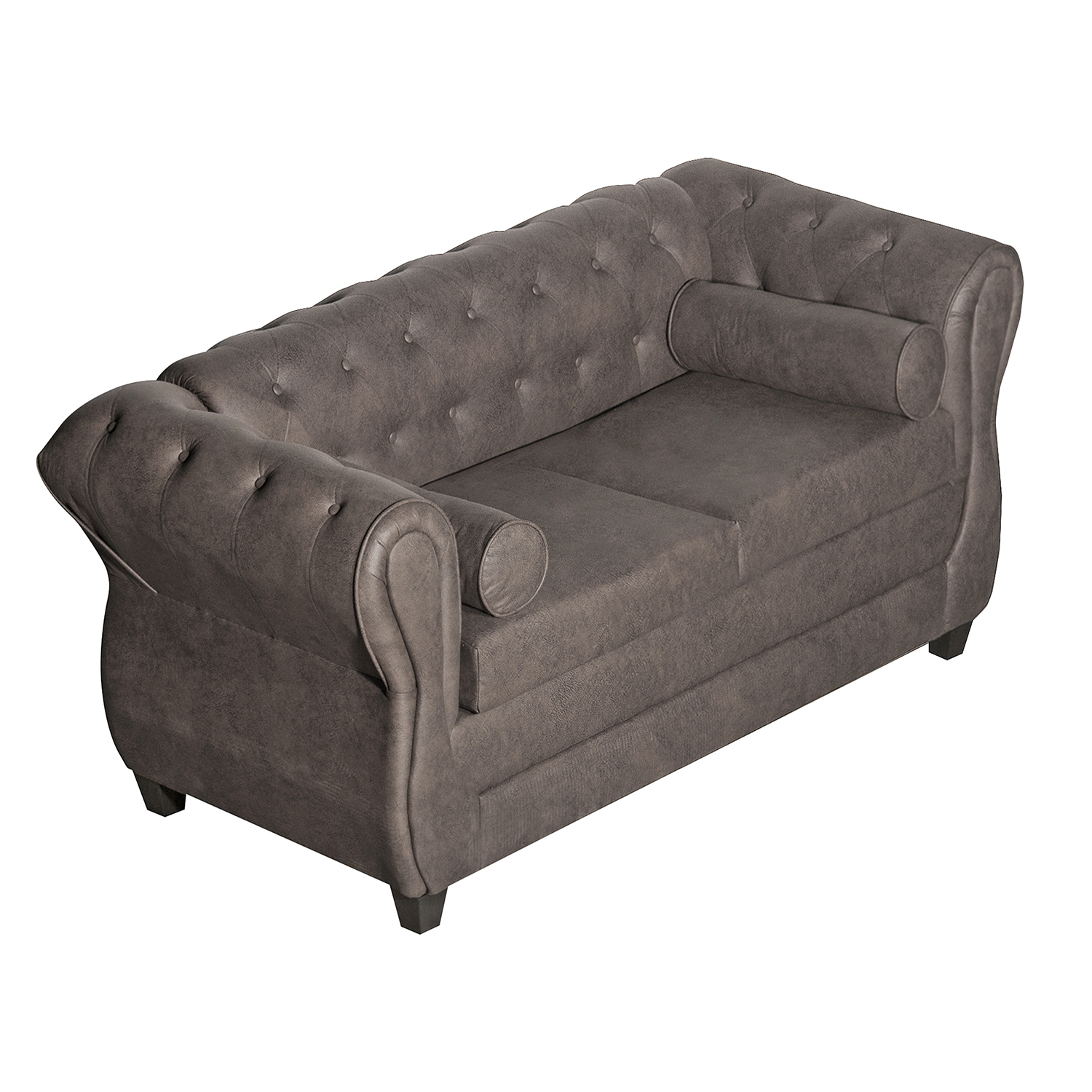 SOFÁ 2 CUERPOS CHESTERFIELD CHOCOLATE - 2