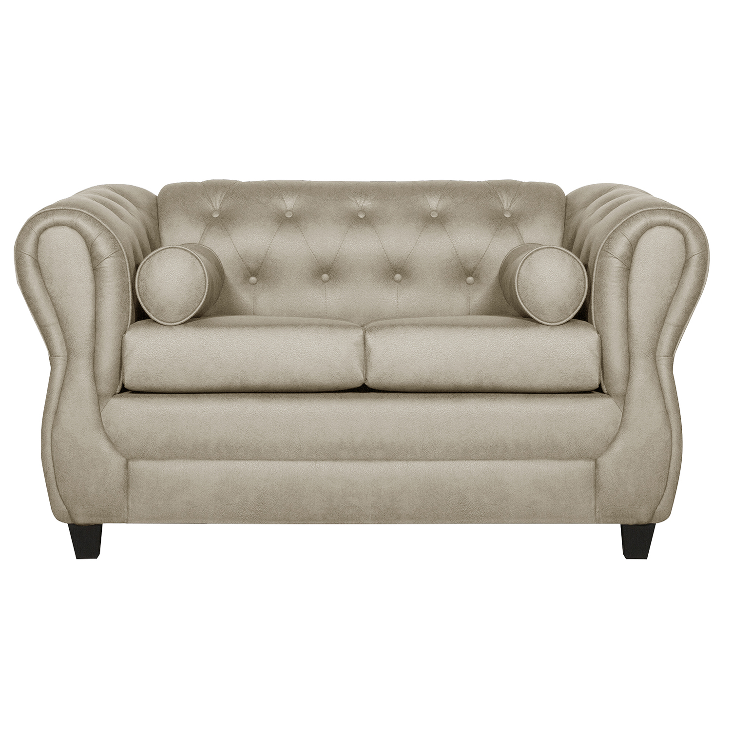 SOFÁ 2 CUERPOS CHESTERFIELD BEIGE - 1