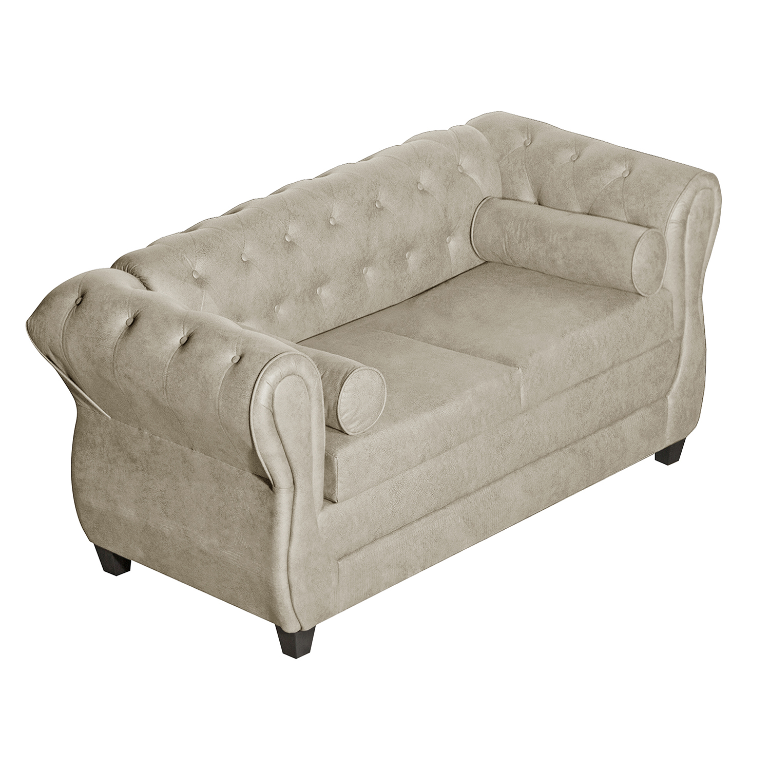 SOFÁ 2 CUERPOS CHESTERFIELD BEIGE - 2