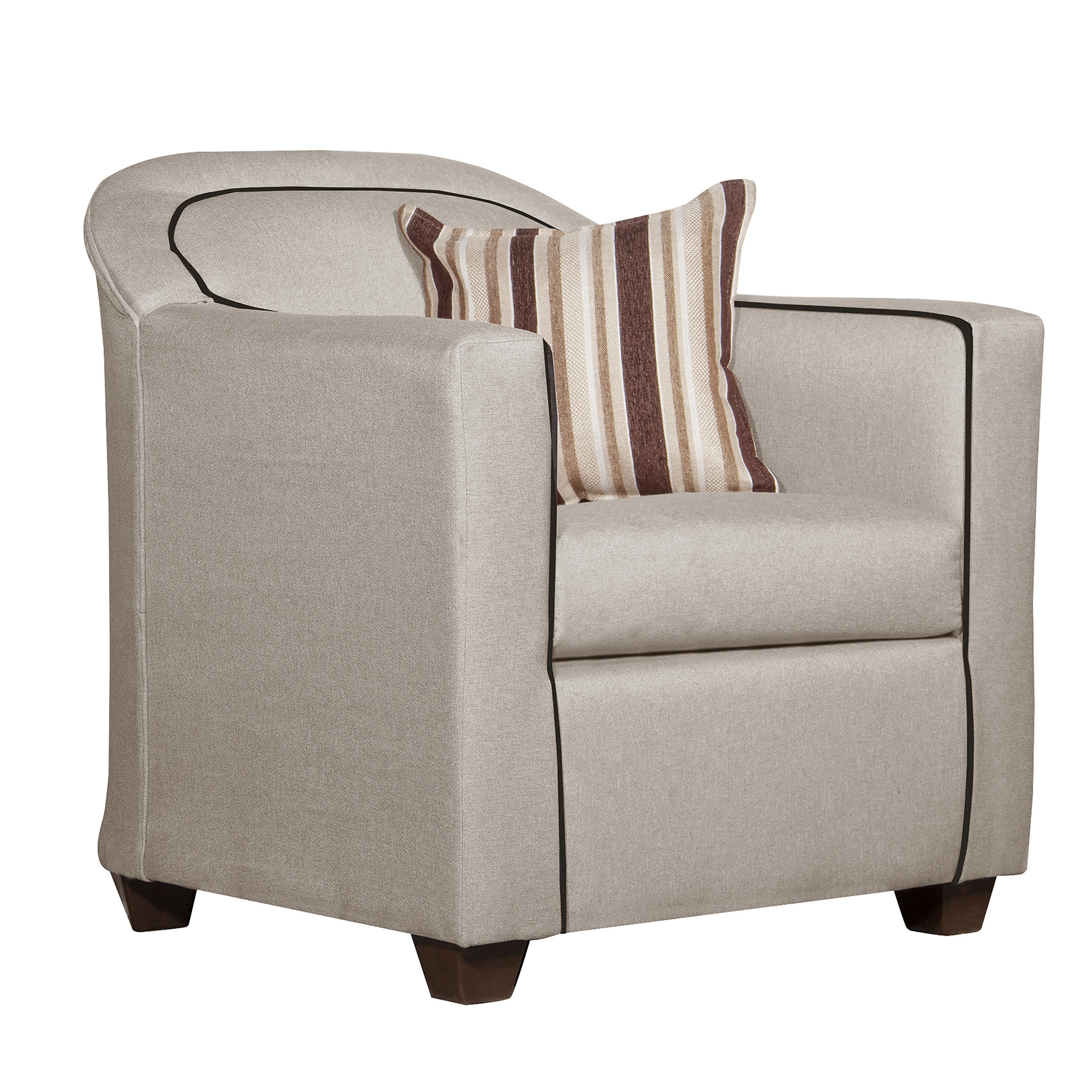 JUEGO DE LIVING 2-1-1 ZAFIRO BEIGE - 5