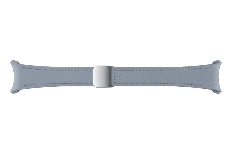 D-BUCKLE HYBRID LEATHER BAND  (SLIM, S/M) BLUE - 1