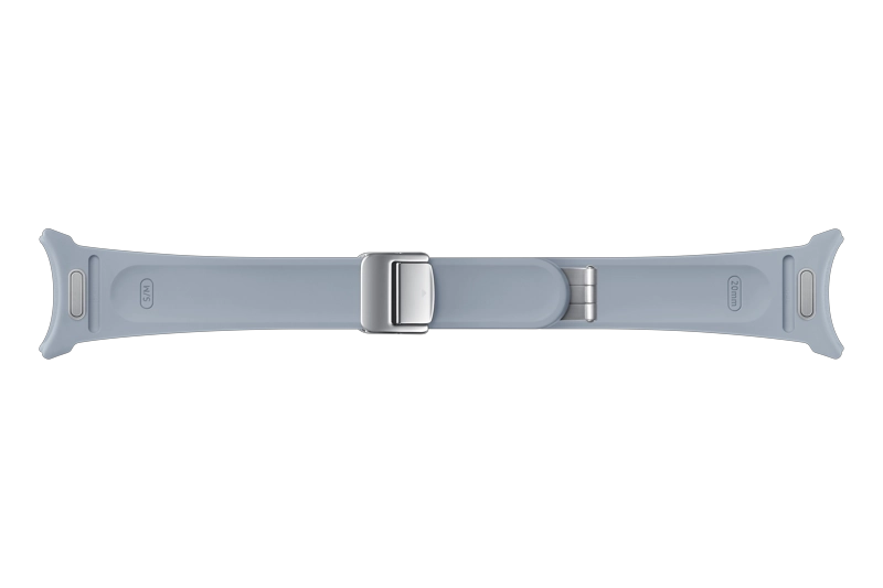 D-BUCKLE HYBRID LEATHER BAND  (SLIM, S/M) BLUE - 2