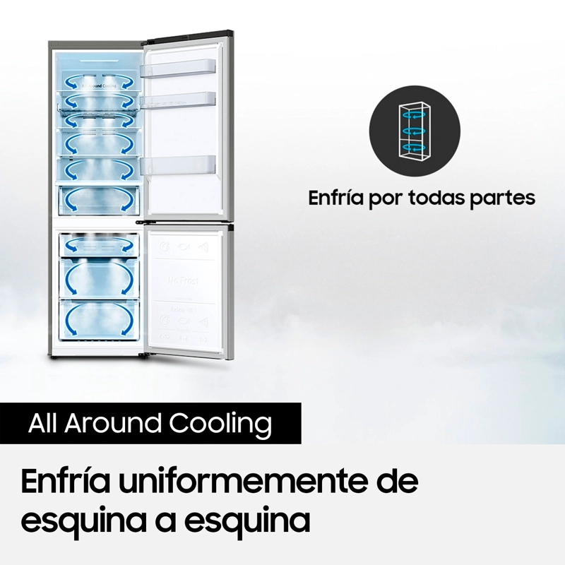 Refrigerador Bottom Freezer 310 lt All Around Cooling - 5