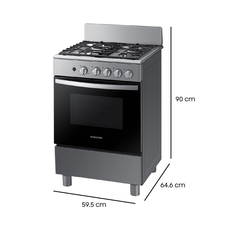 Cocina a Gas 4 Quemadores Negra - 5