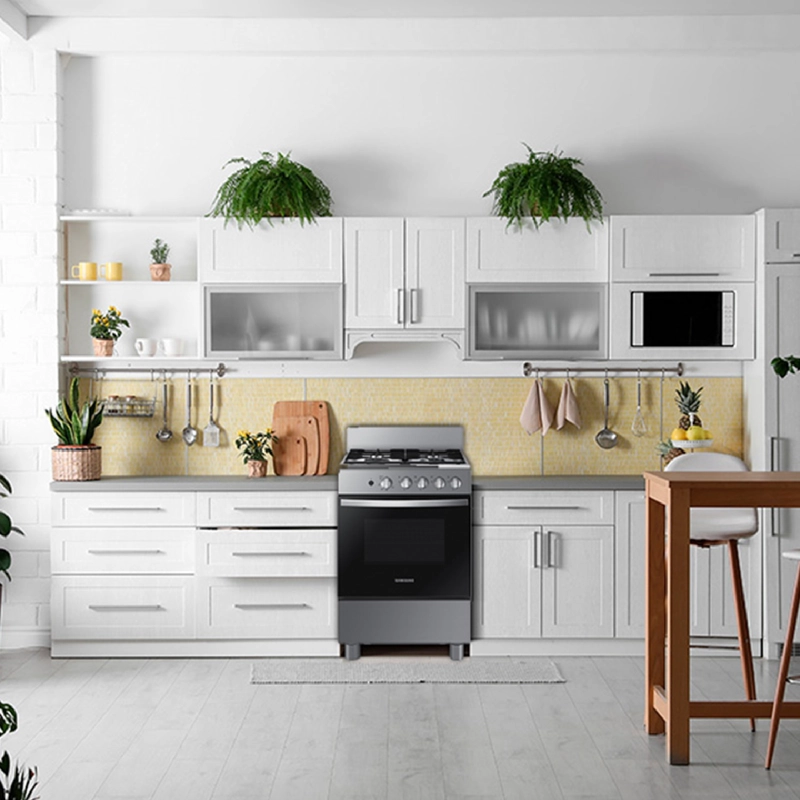 Cocina a Gas 4 Quemadores Negra - 6