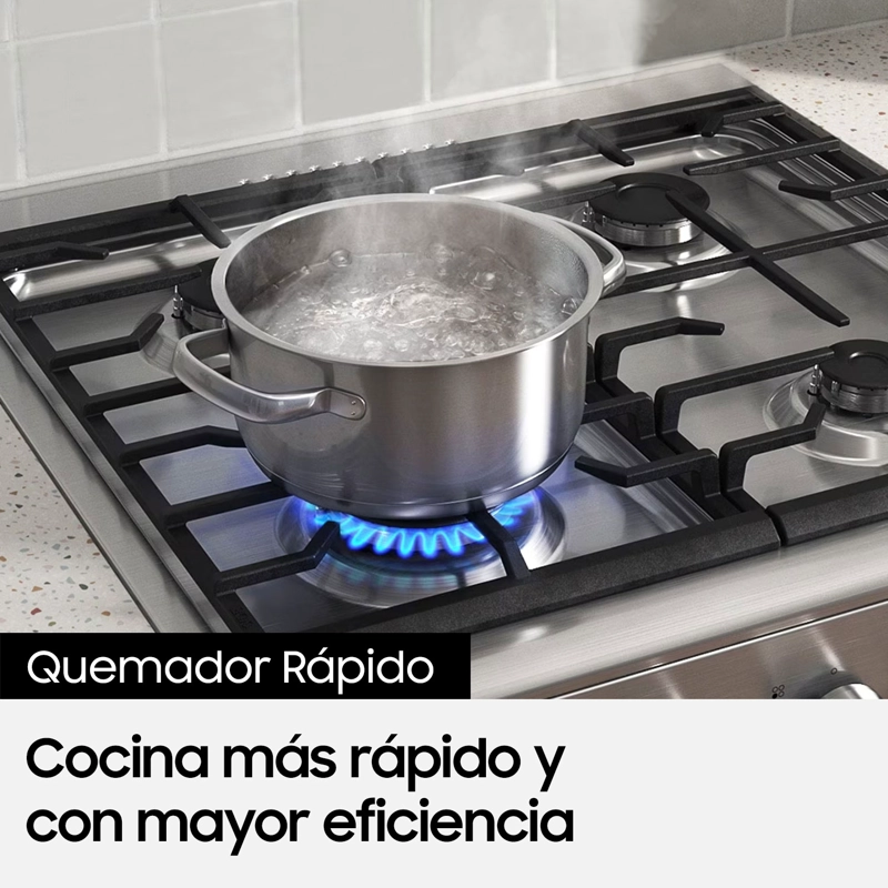COCINA A GAS SAMSUNG CON 4 QUEMADORES CON QUEMADOR RÁPIDO - 11